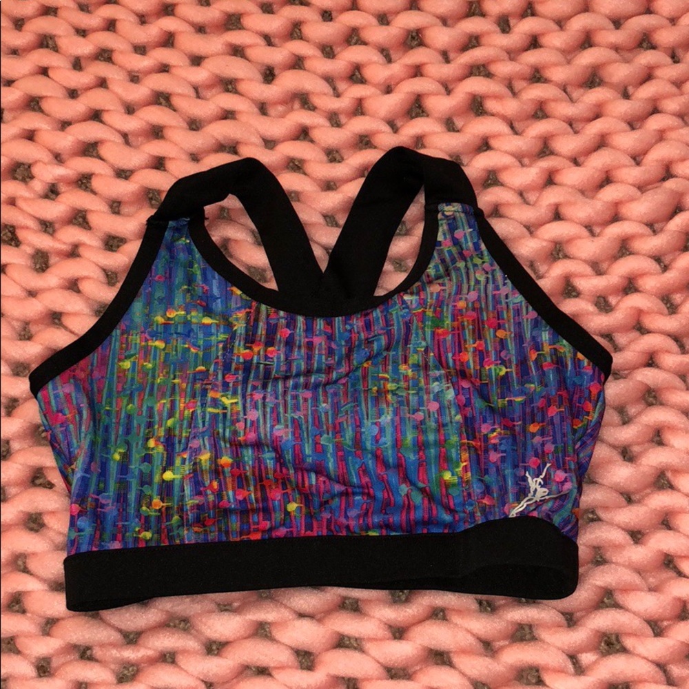 Multi color sports bra